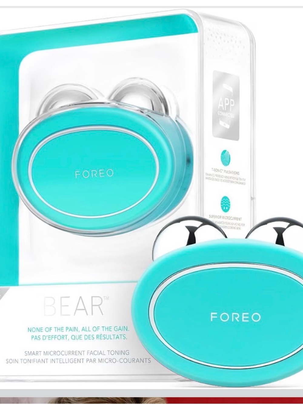 FOREO Turquoise Microcurrent Facial Toning Device